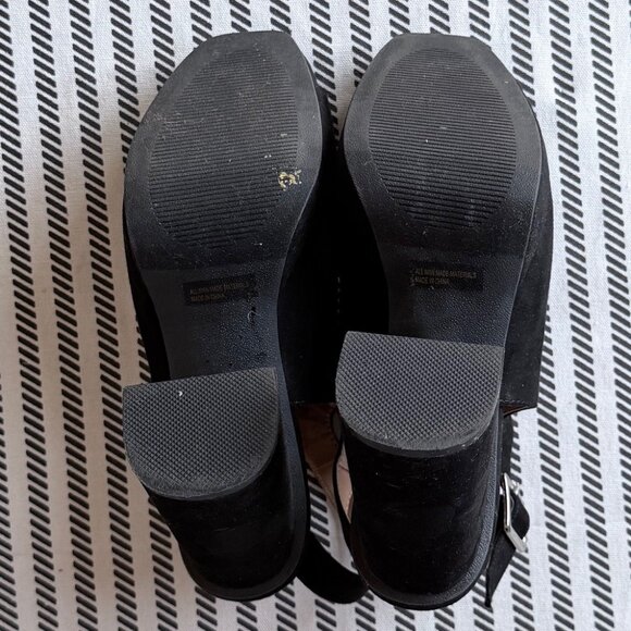 DOLCE VITA BLACK SUEDE PEPPER PLATFORM SANDAL SIZE W 9 - Picture 6 of 7